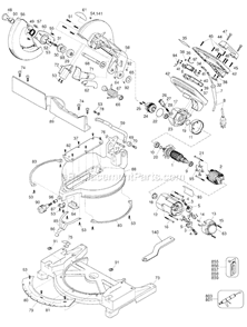 Part Location Diagram of 152636-00 DeWALT Blade Adapter Ring